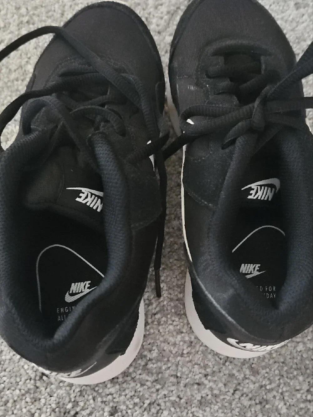 Kids Black NIKE Sneakers - Lightweight Comfort